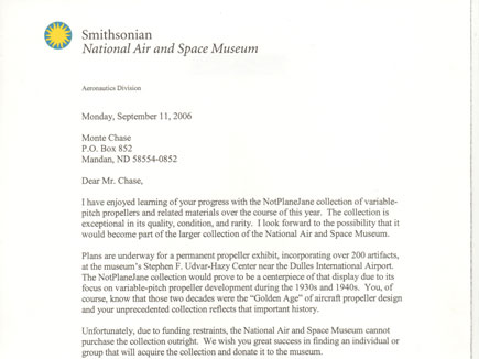 Smithsonian Letter 4