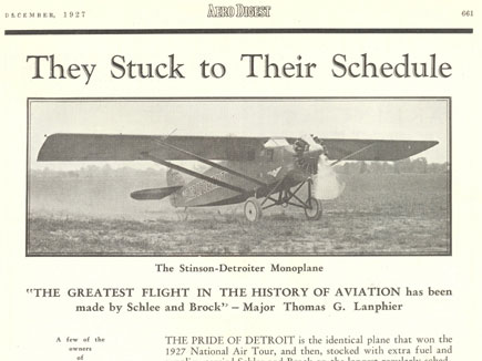 Stinson, Hamilton Aero Ad